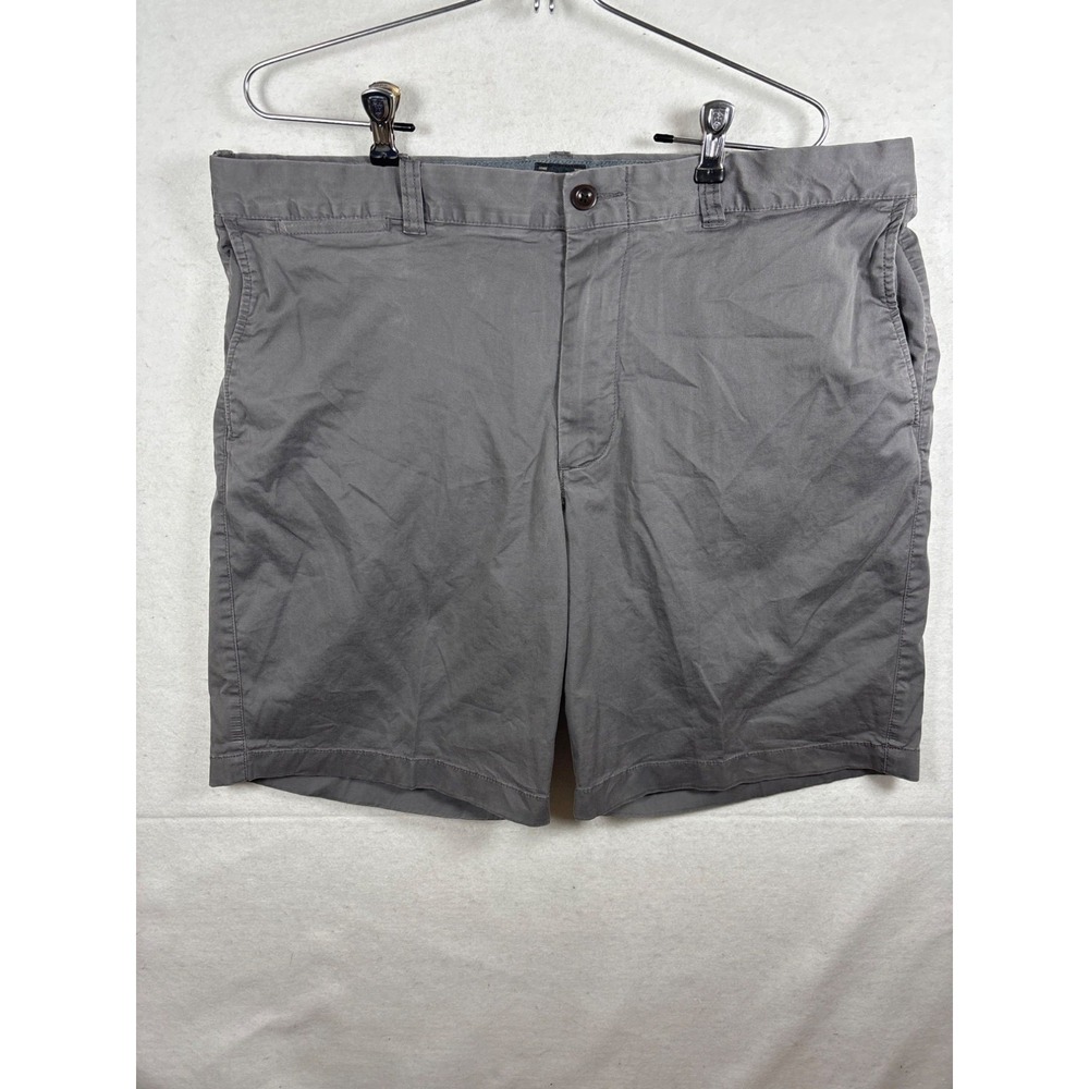 J. Crew Stretch Chino Shorts Men's‎ Gray Flat Front Casual Size 38X9